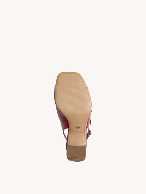 Sandale &agrave; talon, RED, hi-res