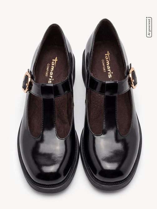 Slipper, BLACK PATENT, hi-res