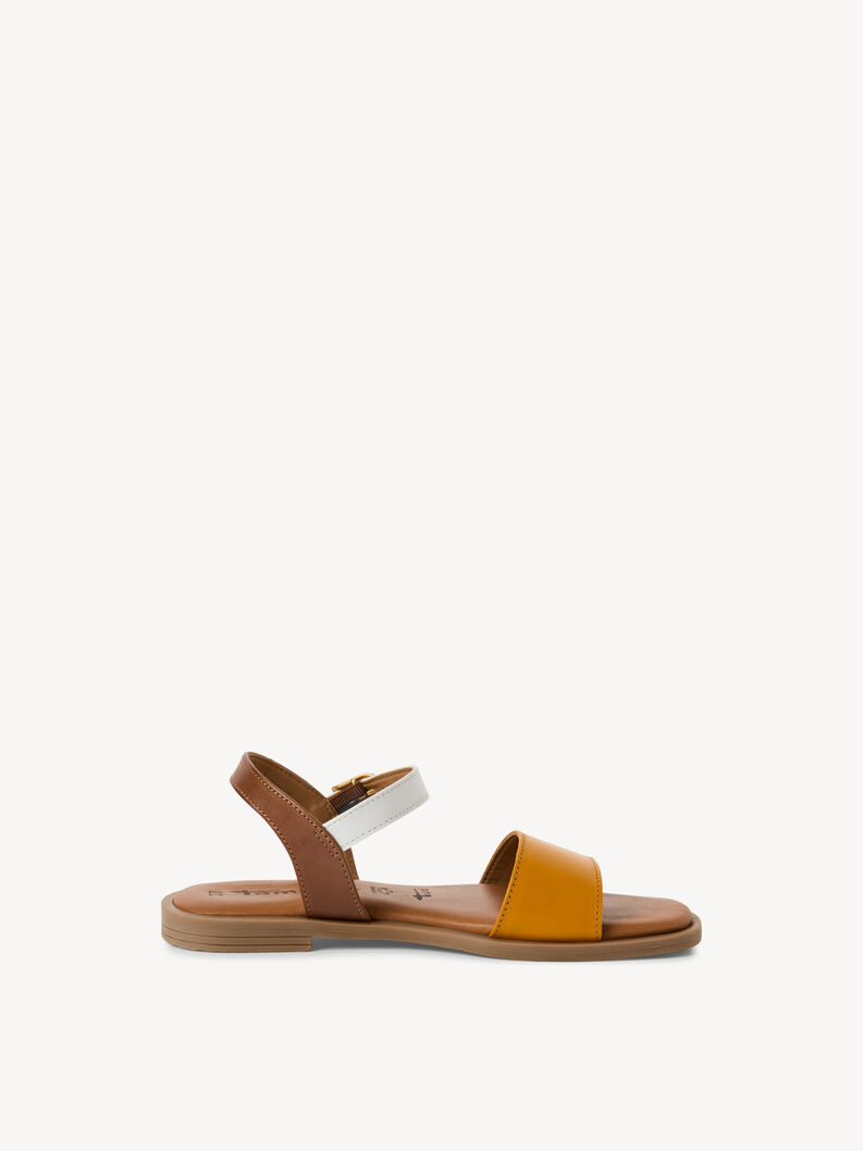 Sandale en cuir - beige, CUOIO COMB, hi-res