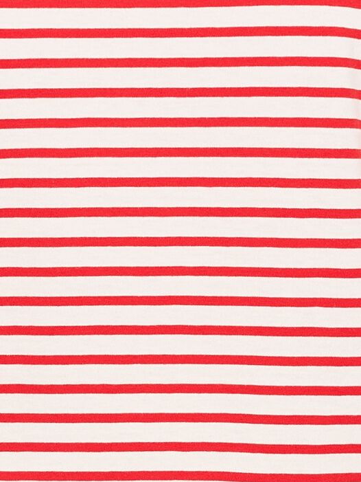 T-shirt, Goji Berry / Bright White Striped Tee, hi-res