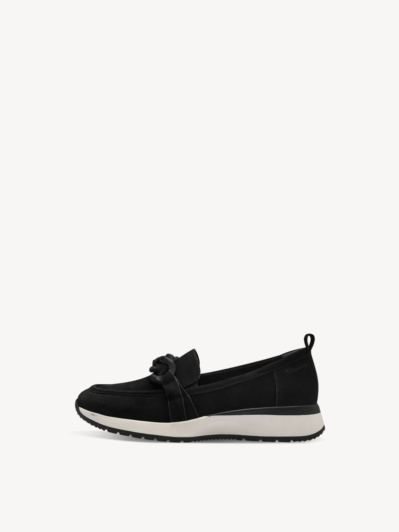 Leren Sneaker - zwart, BLACK NUBUC, hi-res