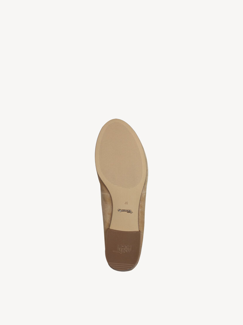 Leren Ballerina - beige, TAN COMB, hi-res