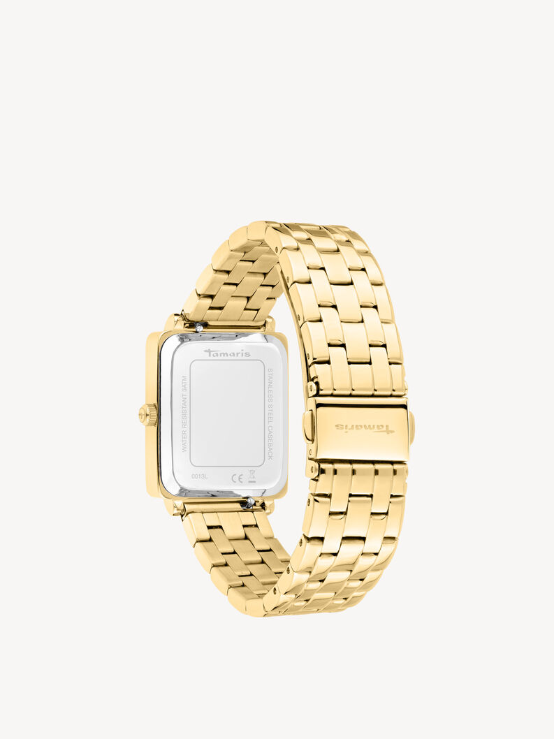Uhr - gold, gold mesh, hi-res