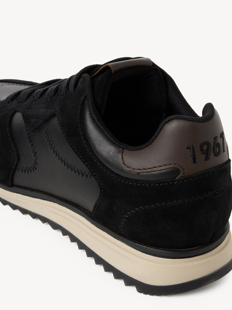 Basket en cuir - noir, BLACK COMB, hi-res