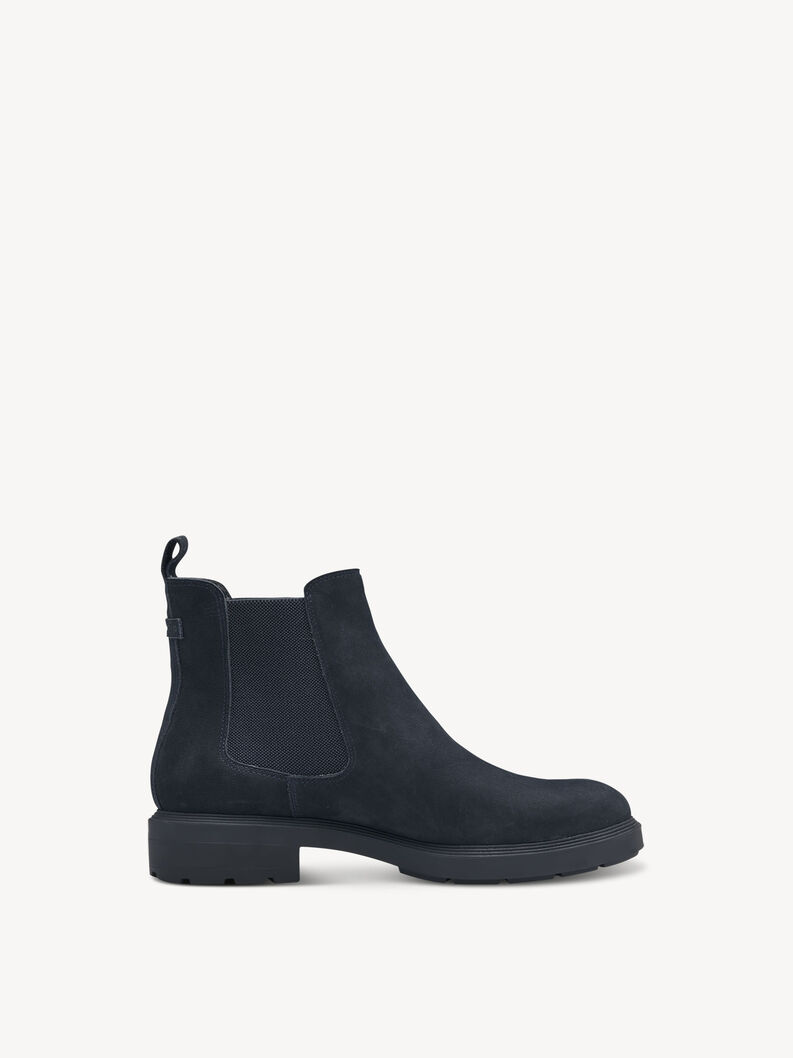 Leder Chelsea Boot - blau, NAVY, hi-res