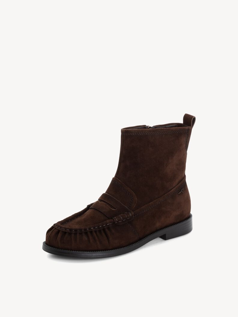 Lederstiefelette - braun, MOCCA, hi-res