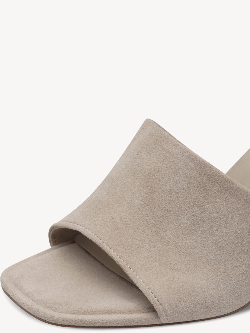 Leren Slipper - grijs, GREY, hi-res