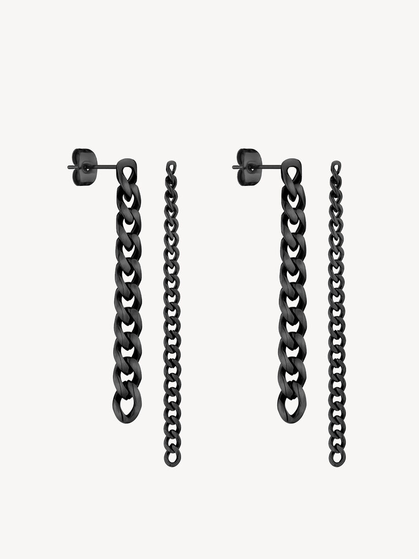 Oorringen - zwart, zwart, hi-res