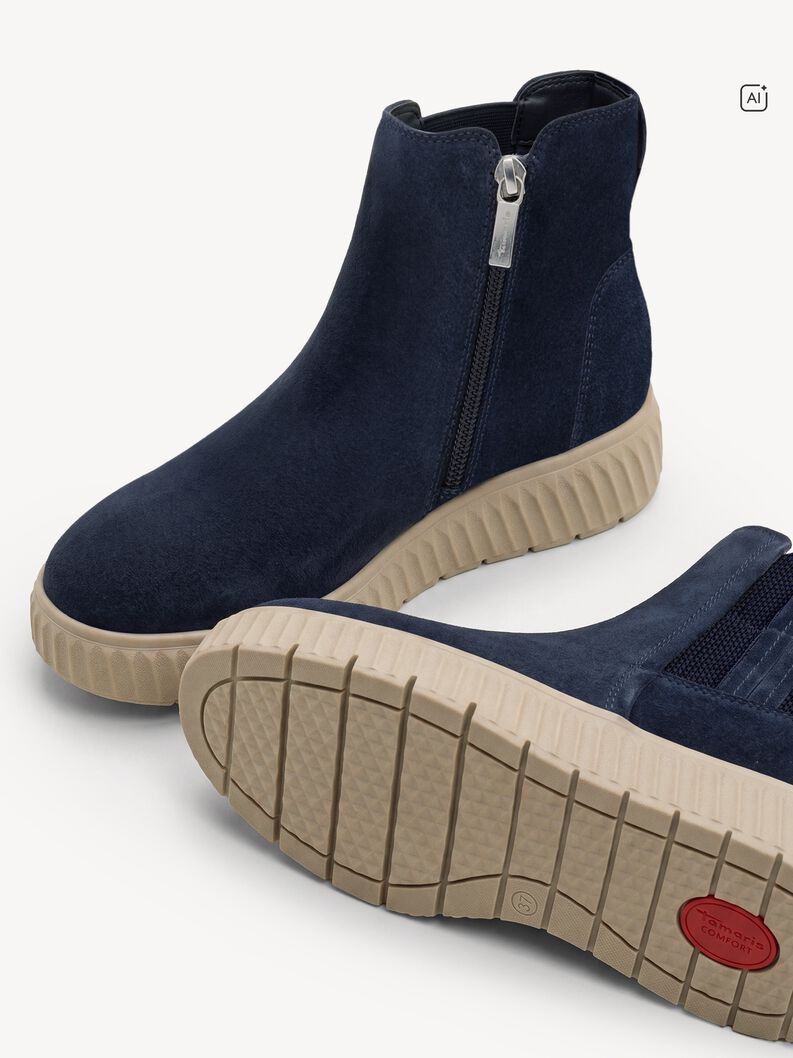 Stivaletti Chelsea, NAVY SUEDE, hi-res