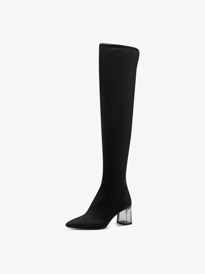 Overknee boots - black, BLACK, hi-res