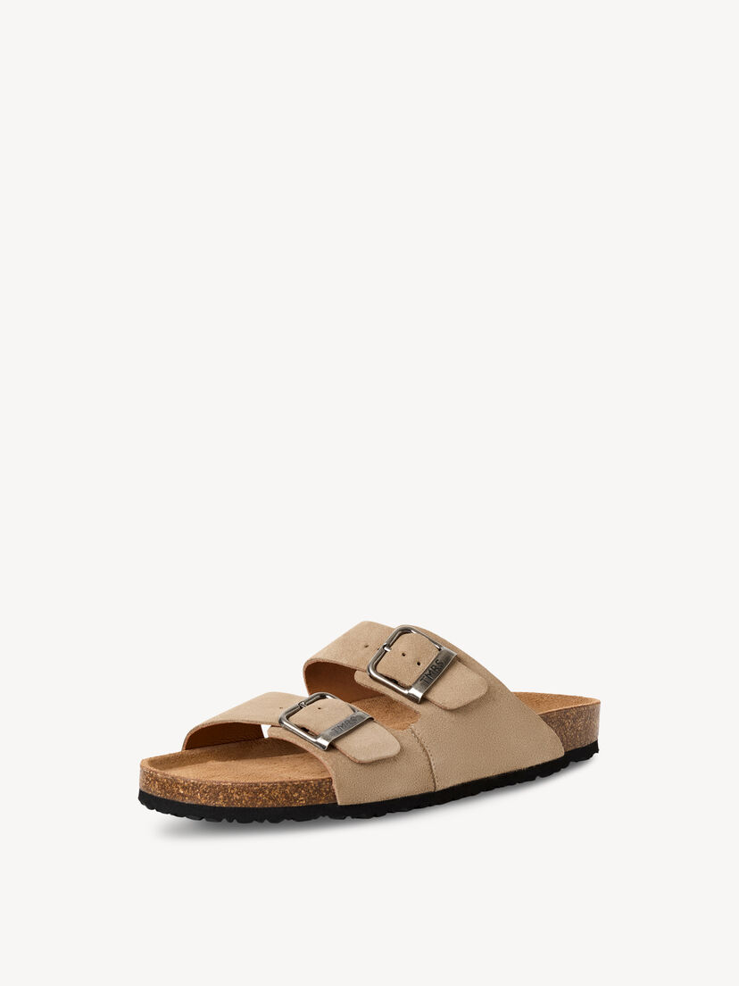 Leren Slipper - beige, SAND, hi-res