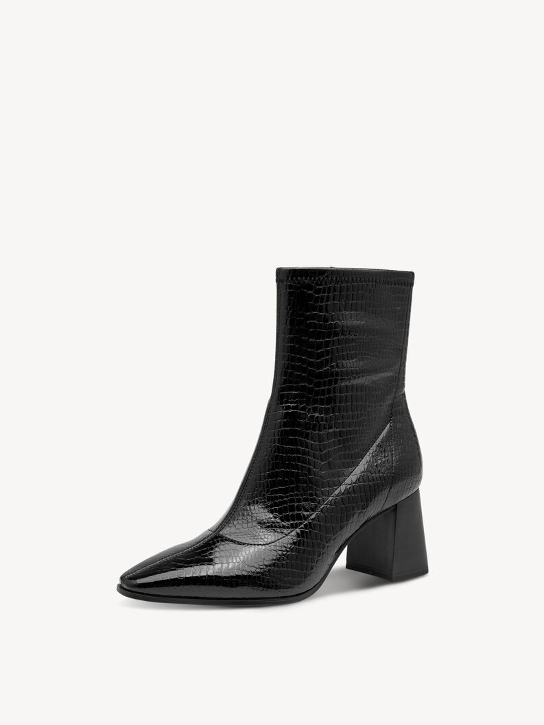 Stiefelette - schwarz, BLACK CROCO, hi-res