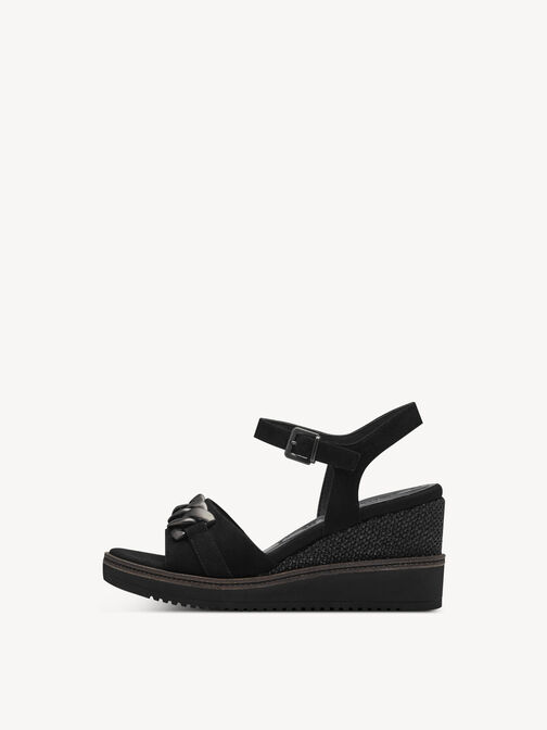 Heeled sandal, BLACK, hi-res
