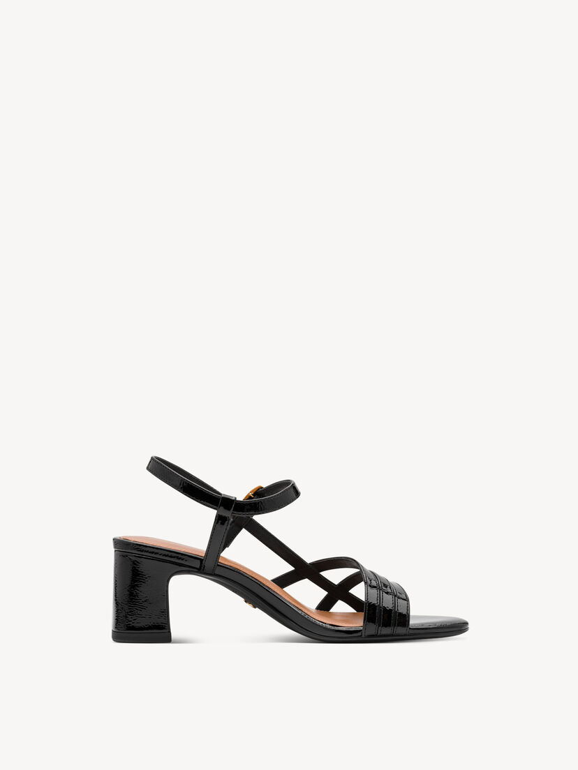 Sandaaltje - zwart, BLACK PATENT, hi-res