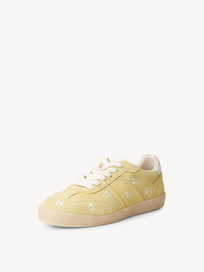 Leren Sneaker - geel, SOFT LEMON, hi-res