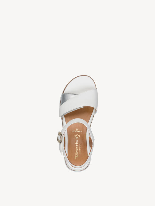 Sandaaltje, WHITE/SILVER, hi-res