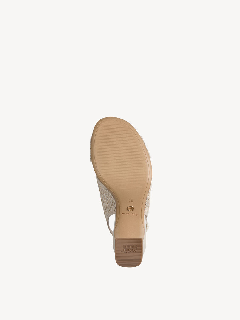 Heeled sandal - beige, 418, hi-res