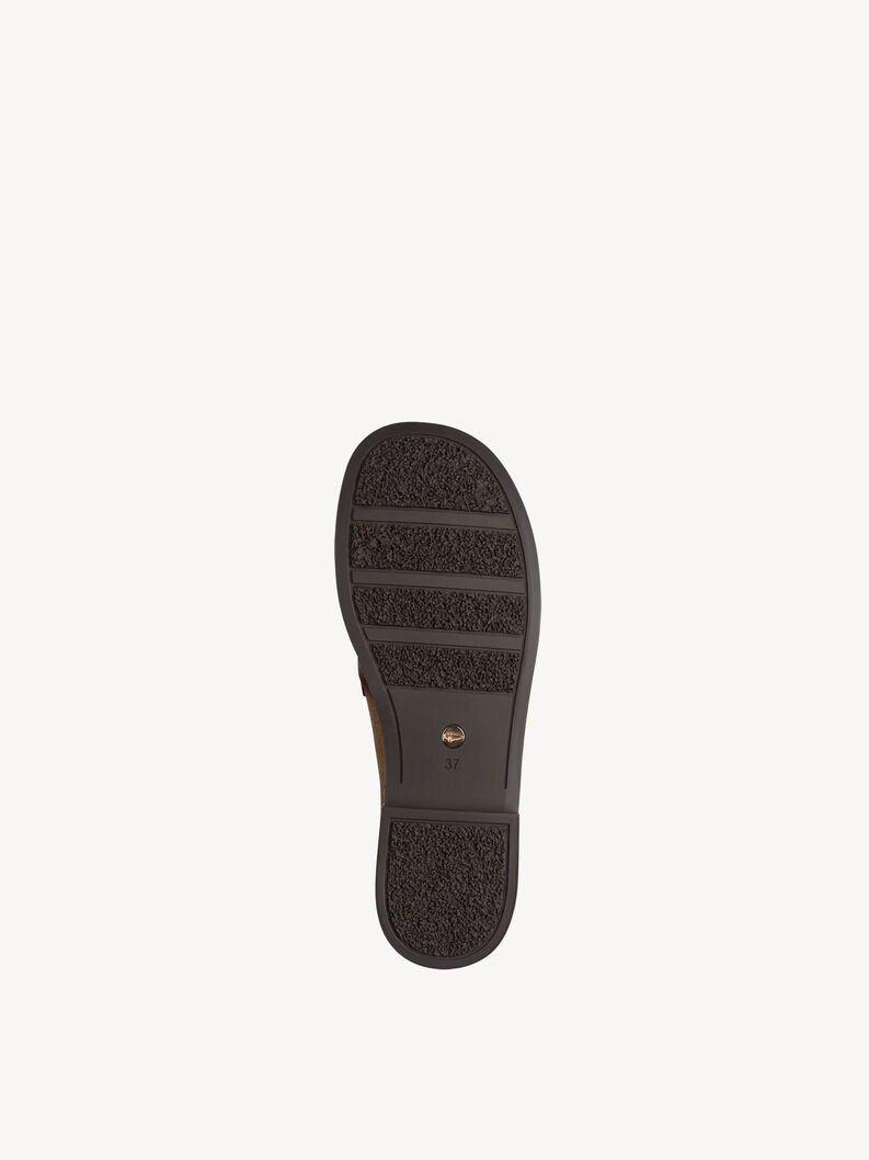 Slipper en cuir - marron, 310, hi-res