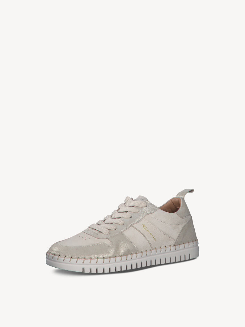 Leather Sneaker - beige, CHAMPAGNE COMB, hi-res