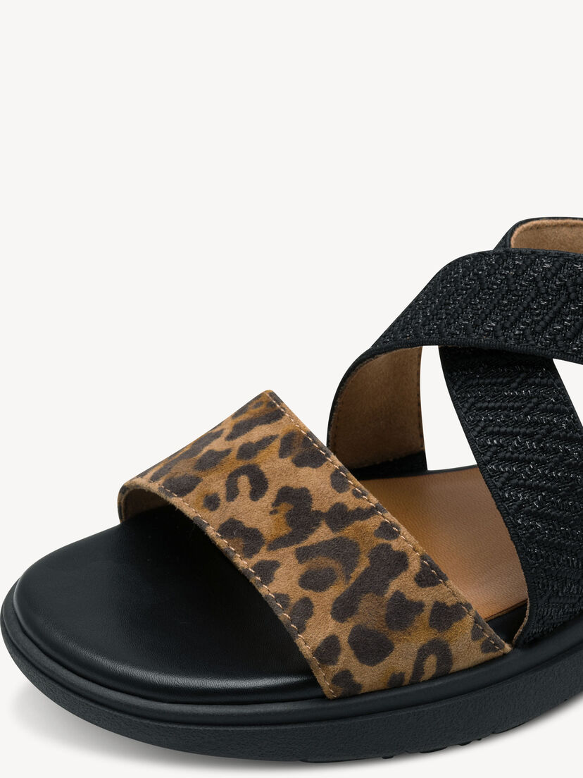 Sandaal, BLACK/LEO, hi-res