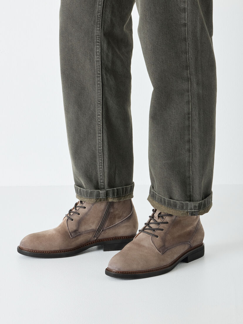 Enkellaarsje, TAUPE SUEDE, hi-res