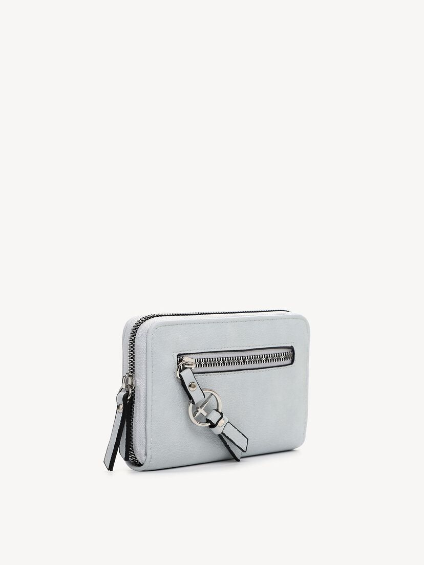 Portemonnee - zwart, lightblue, hi-res