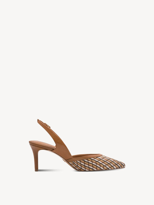 Slingpumps, COGNAC COMB, hi-res