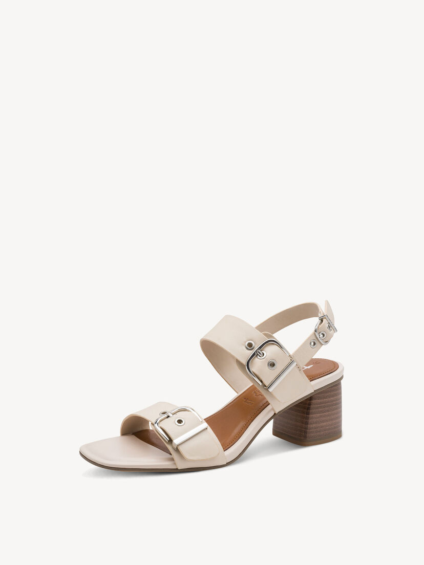 Leren Sandaaltje - beige, 418, hi-res