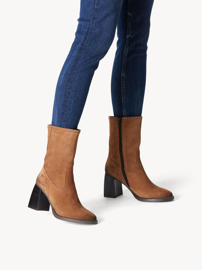 Leather Cowboy boots - brown, COGNAC, hi-res