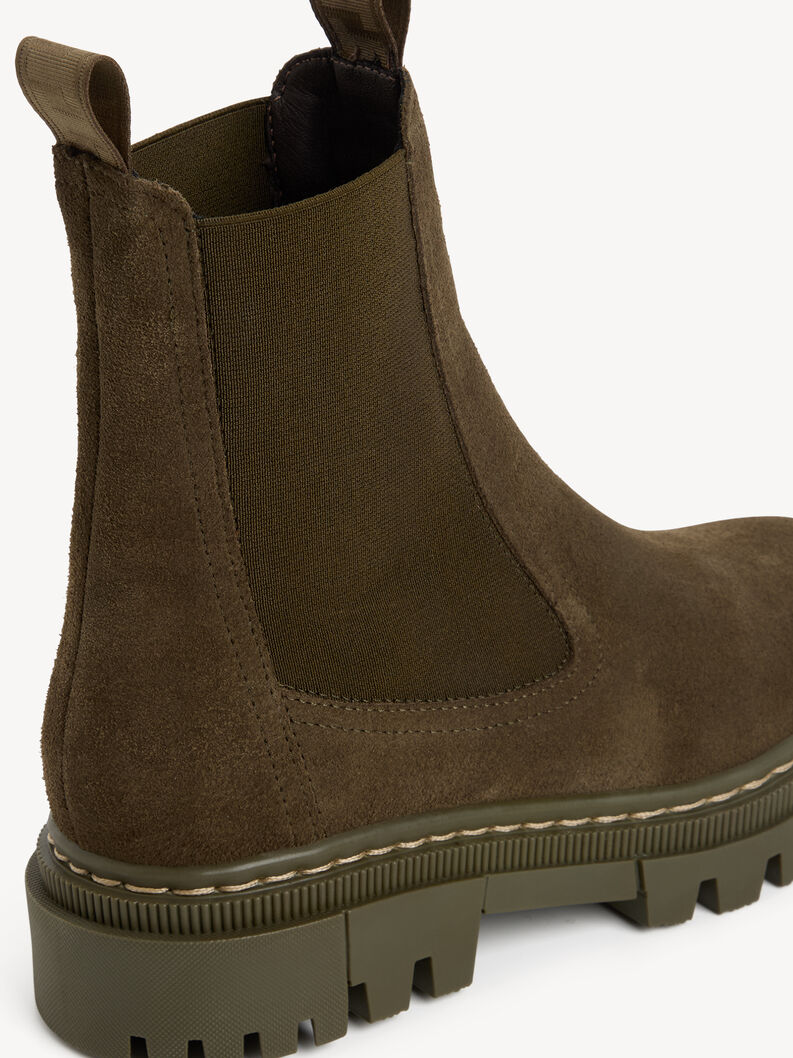 Leder Chelsea Boot - gr&uuml;n, OLIVE, hi-res