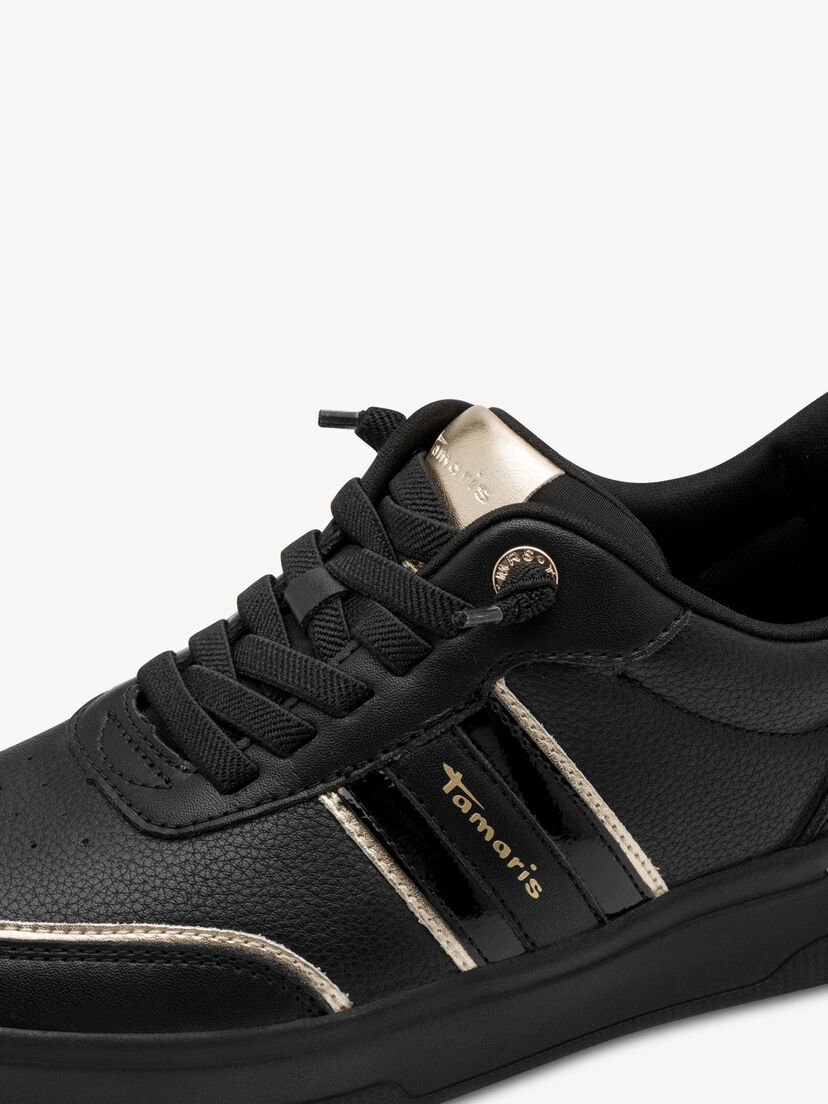 Sneaker - zwart, BLACK/GOLD, hi-res