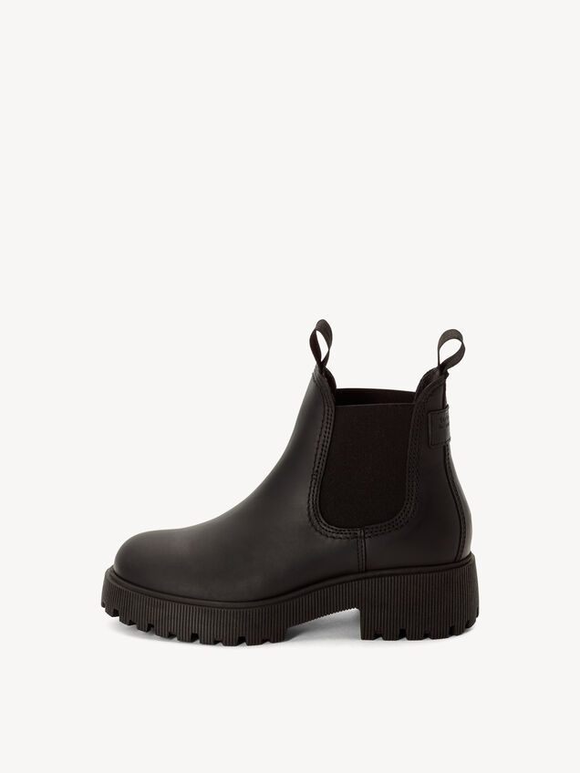Leder Chelsea Boot - schwarz, BLACK, hi-res