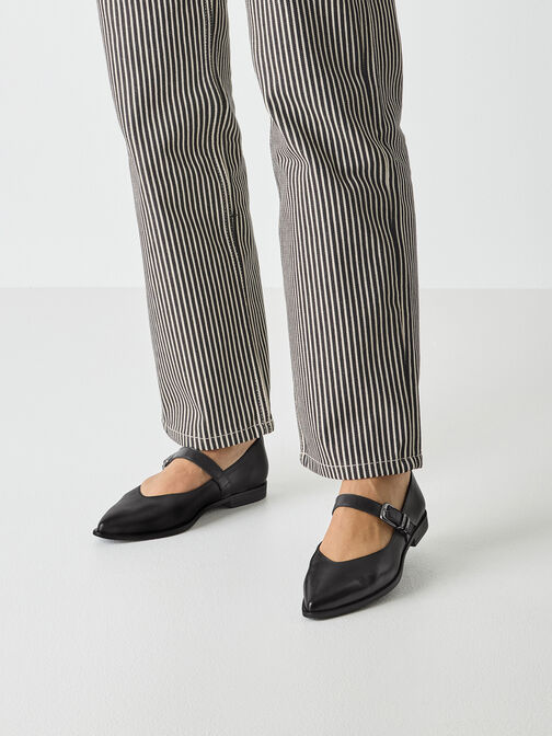 Ballerina, BLACK LEATHER, hi-res