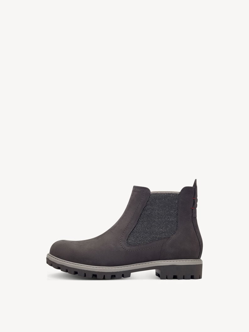 Leder Chelsea Boot - grau, DARK GREY, hi-res