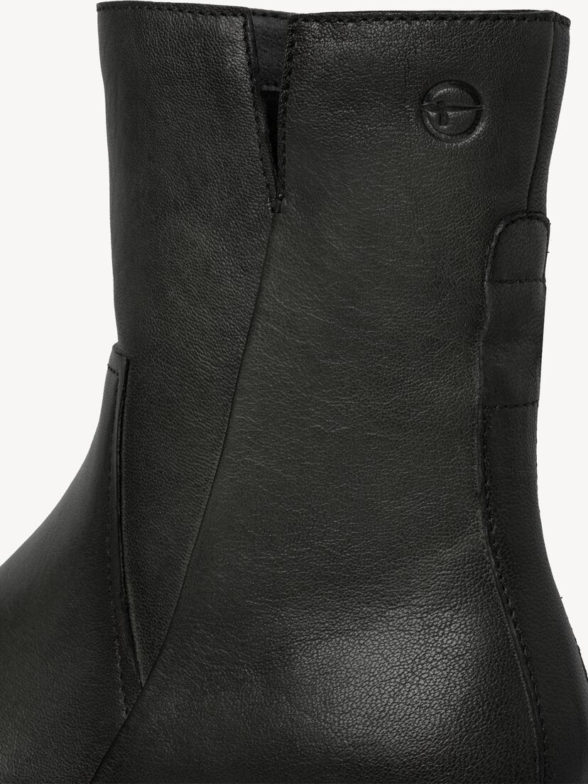 Leren Enkellaarsje - grijs, GREY, hi-res