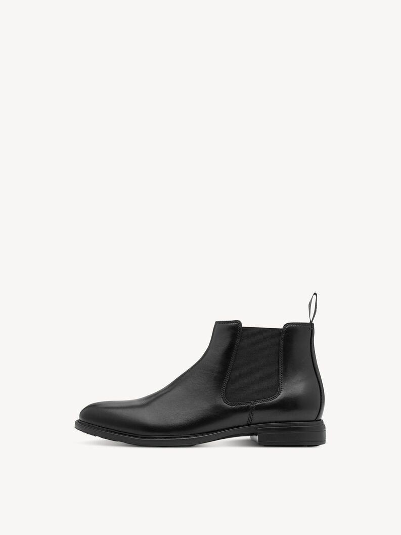 Leder Chelsea Boot - schwarz, BLACK, hi-res