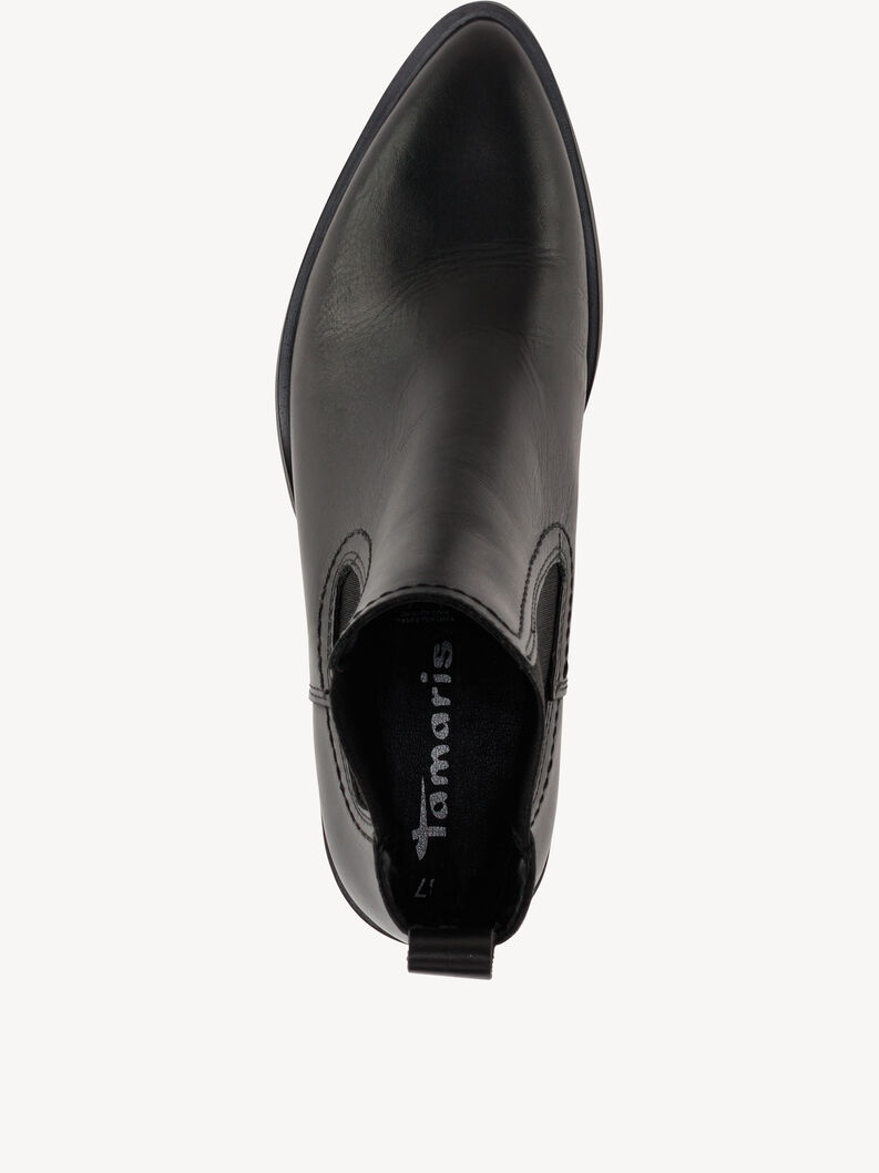 Leder Chelsea Boot - schwarz, BLACK LEATHER, hi-res