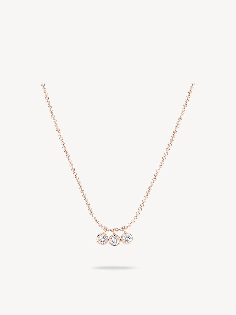 Halskettinge, ros&eacute;gold, hi-res