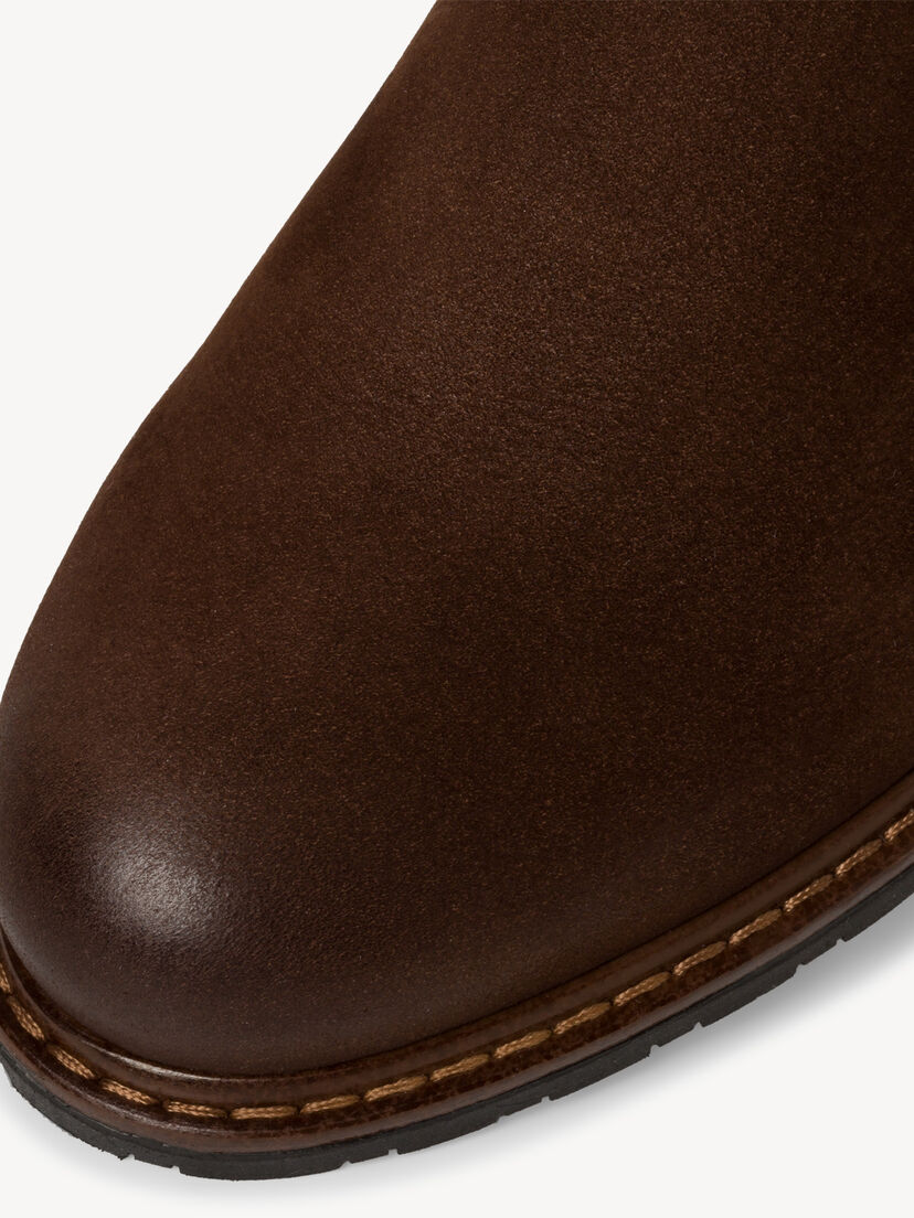 Leren Chelseaboot - bruin, CHOCOLATE NUB., hi-res