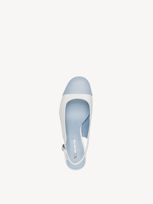 sling pumps, WHITE COMB, hi-res