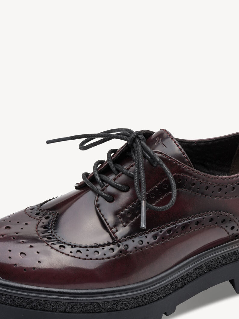 Halbschuh - rot, MERLOT, hi-res