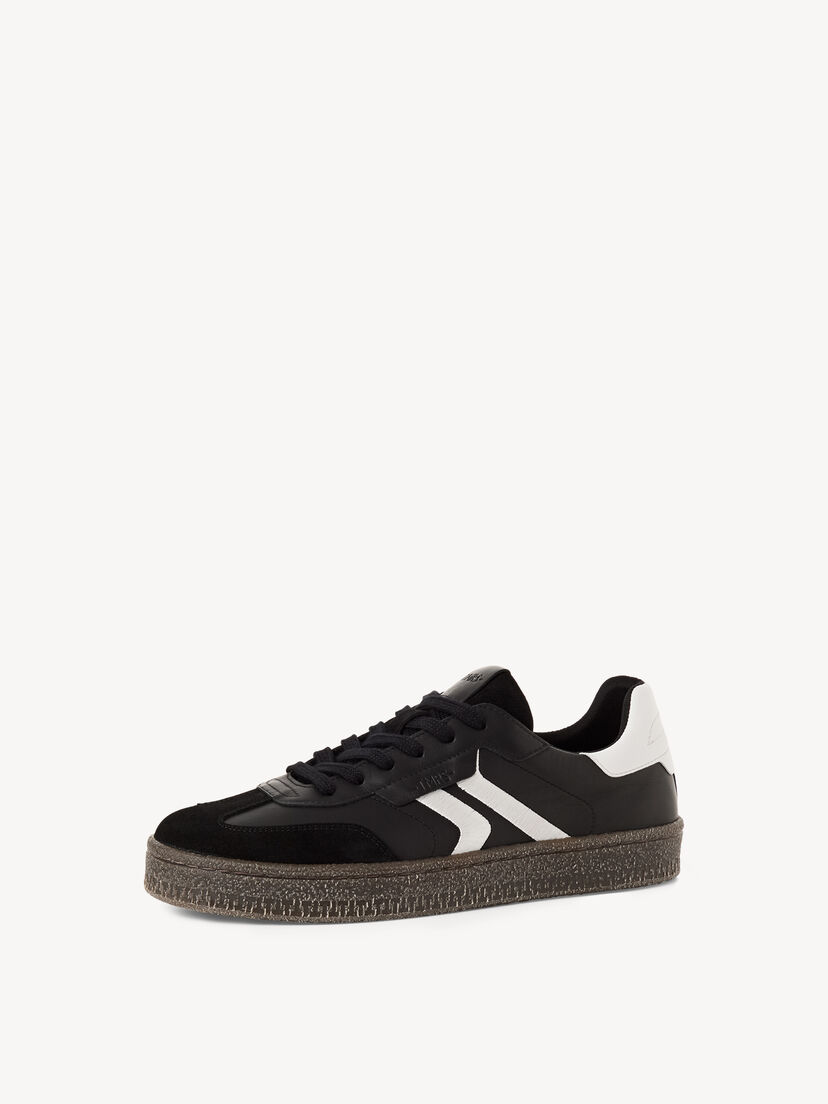 Leren Sneaker - zwart, BLACK COMB, hi-res