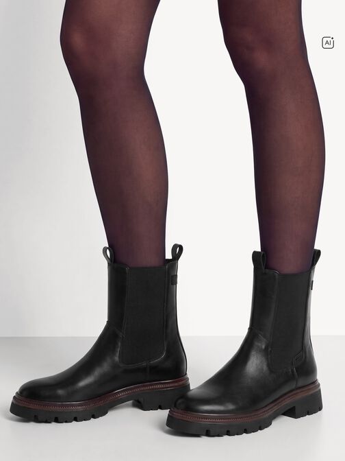 Chelsea boot, BLACK LEATHER, hi-res