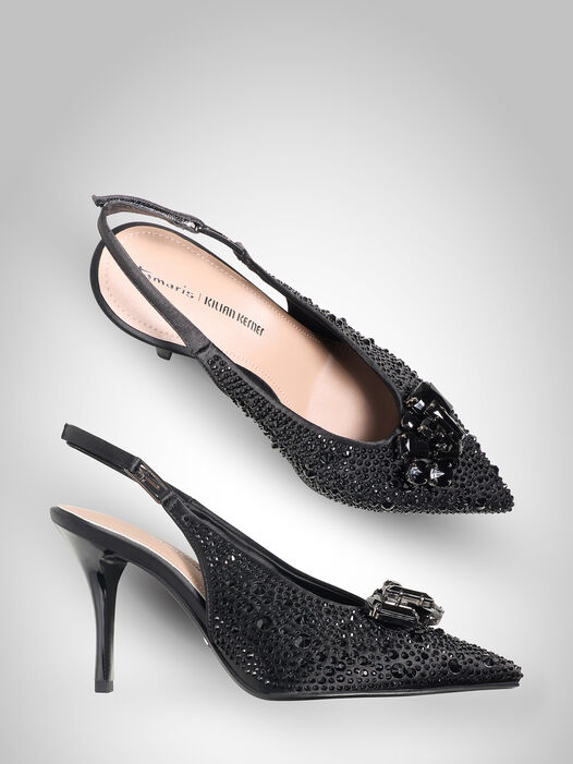 Slingpumps, BLACK, hi-res