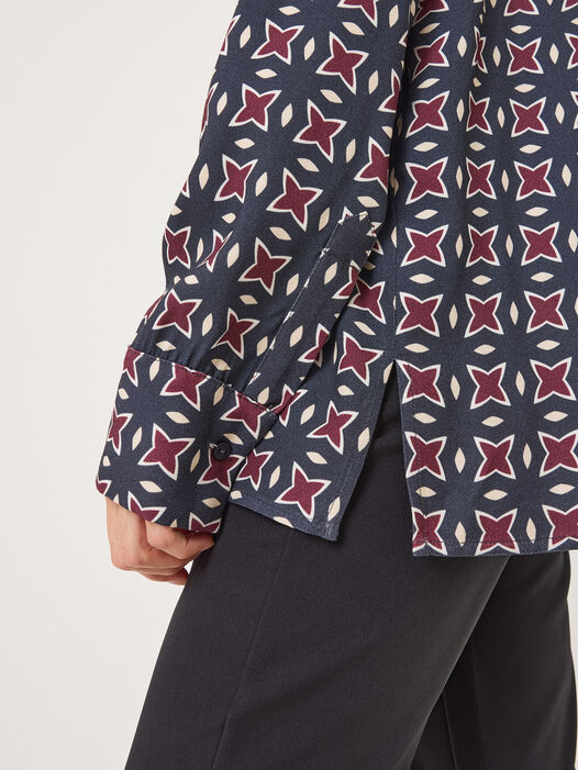 Blouse, Night Sky/Fig/Whitecap Gray, hi-res