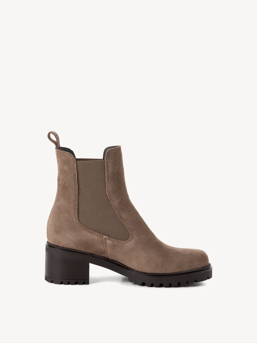 Leren Chelseaboot - beige, TAUPE, hi-res