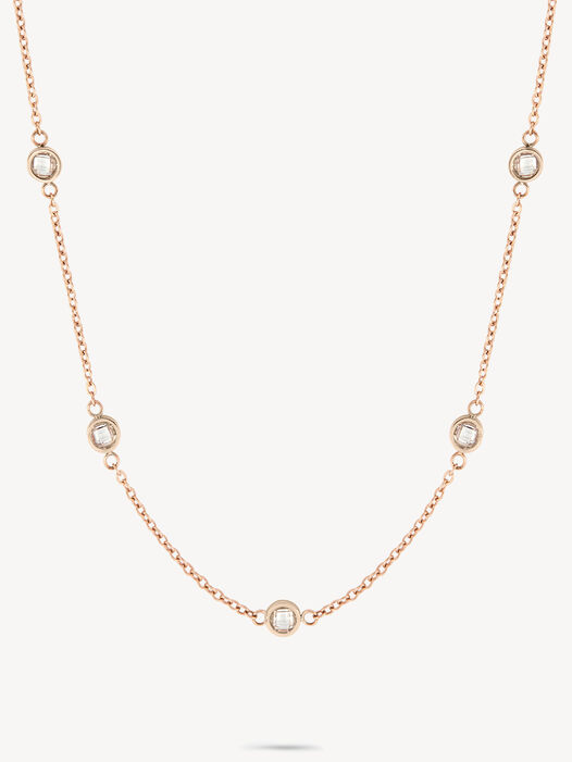 Halskettinge, ros&eacute;gold, hi-res