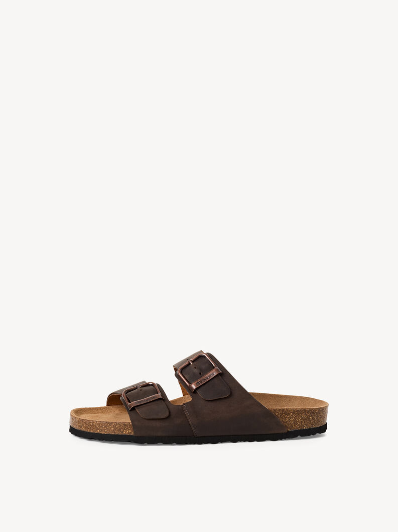 Leather Mule - brown, BROWN PULL-UP, hi-res