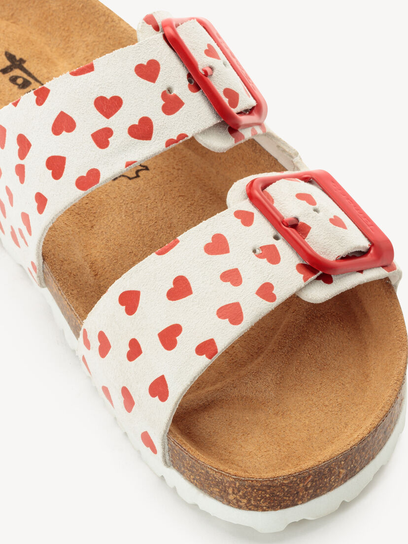 Slipper, WHITE/RED, hi-res