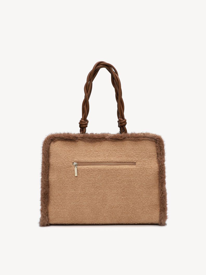 Shopping bag, taupe, hi-res